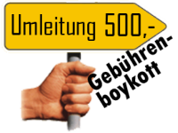 boykott schild